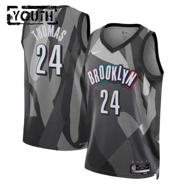 Brooklyn Nets Trikot Cam Thomas Nike 2024-25 City Edition Grau Swingman - Kinder Brooklyn Nets Trikot Cam Thomas Nike 2024-25 City Edition Grau Swingman - Kinder